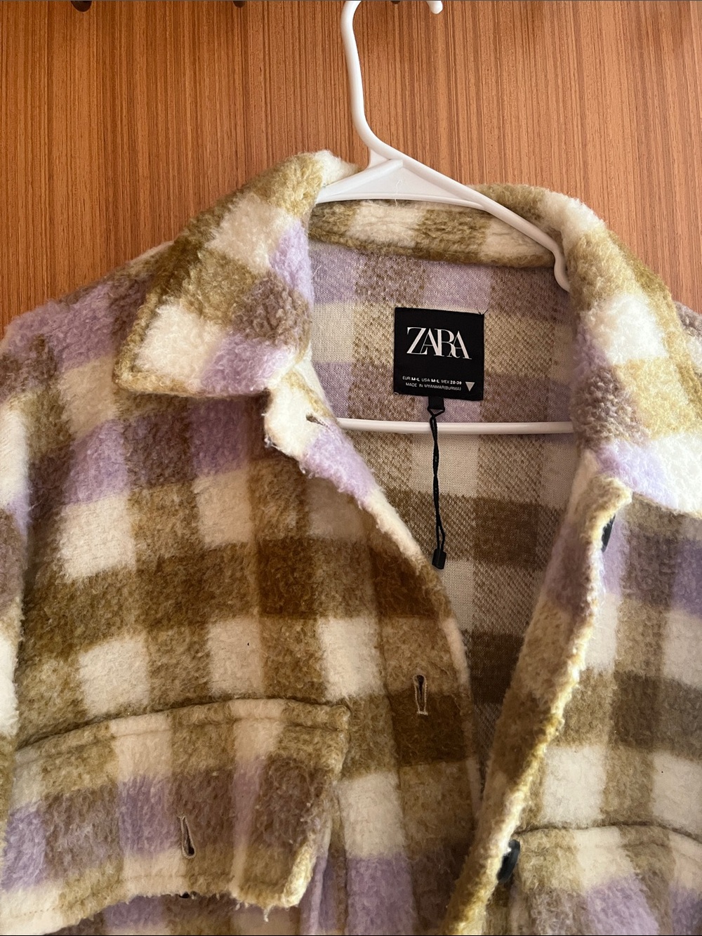Zara Oversized Plaid Shacket - Picture 2 of 3